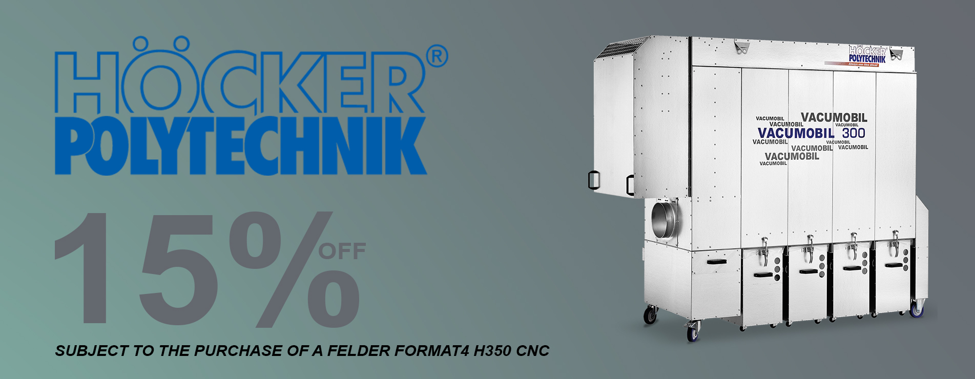 Hocker DeDuster 15% Discount on Felder H350